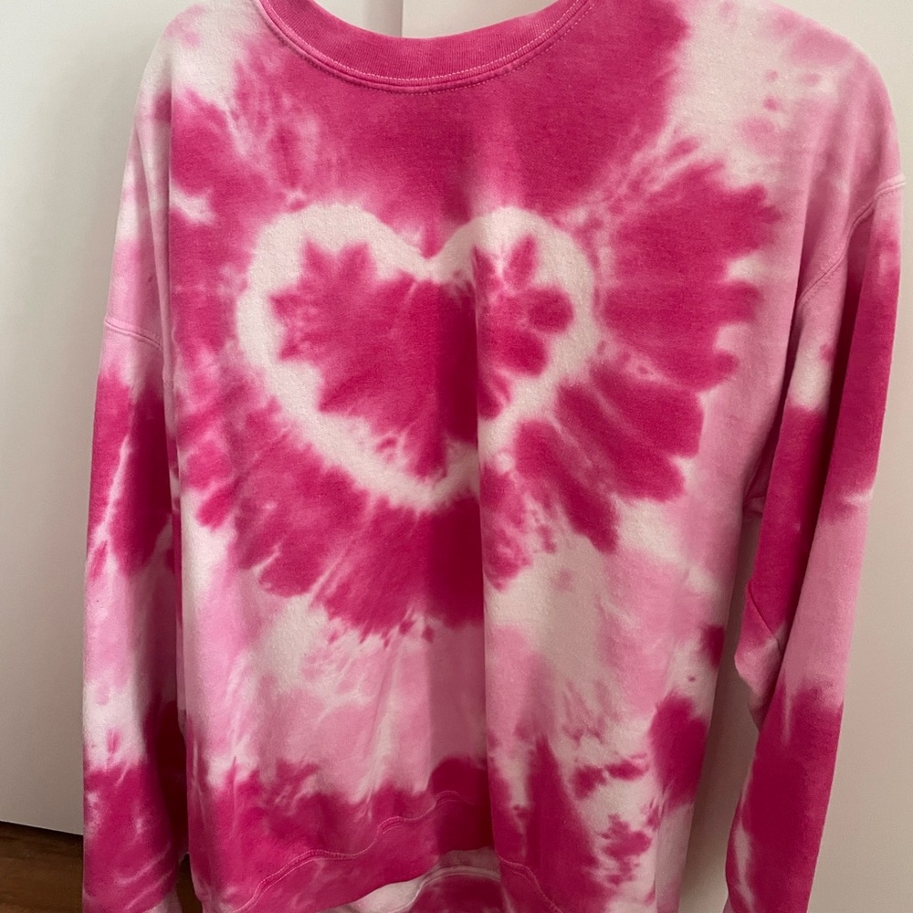 Pink heart sweatshirt
